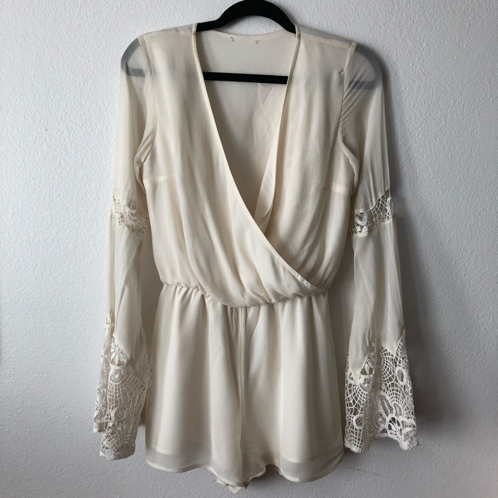Crochet boho romper